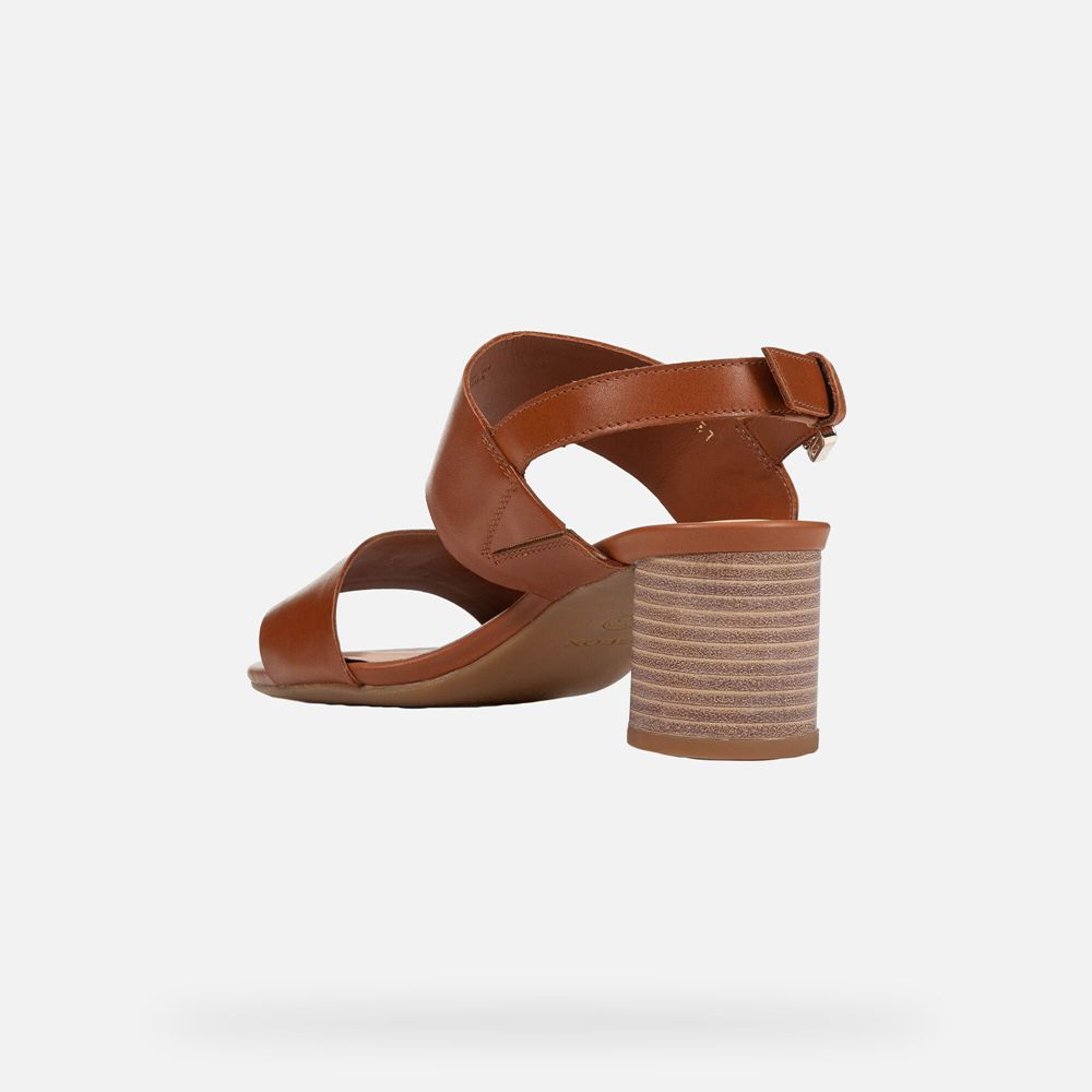 Geox Bayan Sandalet Kahverengi - Ortensia - QSJ-904376